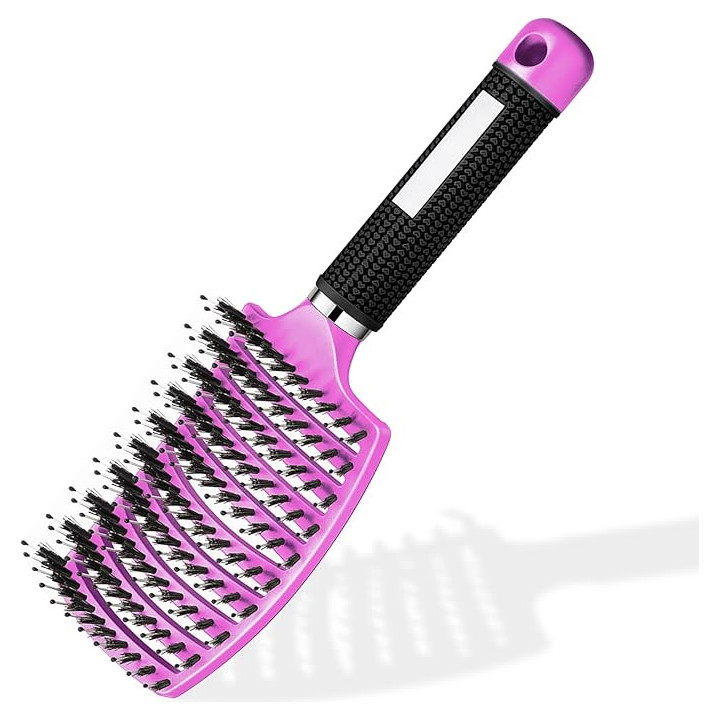 Staart- en manen antiklitborstel (roze)