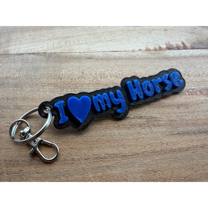 I love my horse blauw