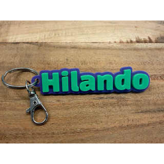 Sleutelhanger met eigen naam (type Hilando)