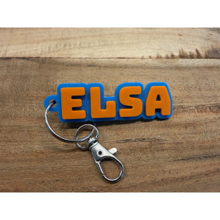 Sleutelhanger met eigen naam (type Elsa)