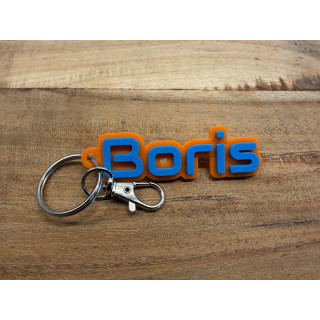 Sleutelhanger met eigen naam (type Boris)