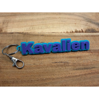 Sleutelhanger met eigen naam (type Kavalien)