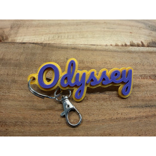 Sleutelhanger met eigen naam (type Odyssey)